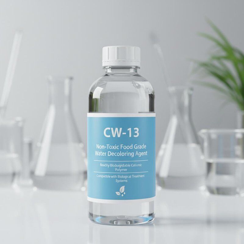 CW-13 Non-Toxic Food Grade Water Decoloring Agent - Readily Biodegradable Cationic Polymer Compatible with Biological Treatment Systems